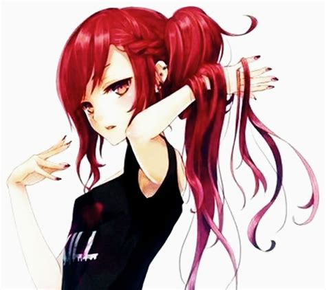 anime pelo rojo|mujeres de pelo rojo.